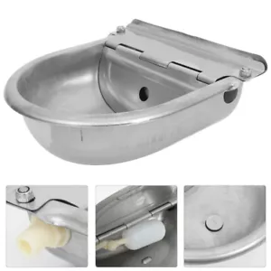 Durable Stainless Steel Automatic Water Bowl For Cattle Livestock Water Bowl - Picture 1 of 12