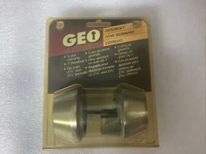 Geo Deadbolt Double Cylinder Lock (Old Stock) - Picture 1 of 6