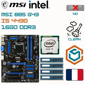 Carte mère MSI B85-G43 + I5 4430 + 16GO RAM - Bild 1 von 1