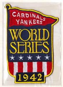 1942 WORLD SERIES Willabee Ward ST LOUIS CARDINALS / NEW YORK YANKEES PATCH ONLY - Picture 1 of 1