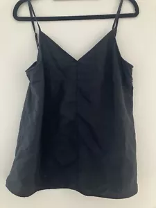 Country Road Camisole Linen Black 8 - Picture 1 of 4