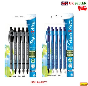 Paper Mate Flexgrip Retractable Ballpen Pack of 5 - UK SELLER - Picture 1 of 5
