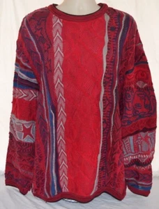 RARO Años 90 De Colección COOGI Australia NEON-BIGGIE-MCGREGOR CARA OCULTA FUEGO XXL VAPORWAVE - Imagen 1 de 10