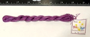 Dinky Dyes # 23 Amethyst 100% Silk Embroidery Thread 8 Mtrs Cross Stitch - Picture 1 of 2