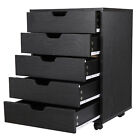 5 Drawer Dresser Clothing Storage Chest Beside Wall Bedroom  Indoor Save Space