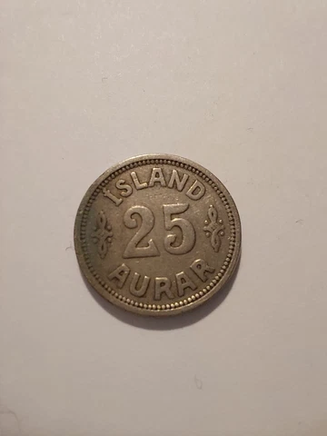 1923 25 Aurar Iceland Coin Cover