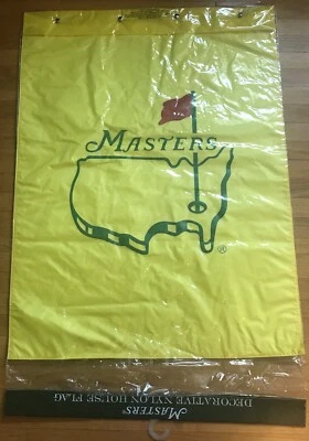 BANDERA DE GOLF VINTAGE MASTERS AUGUSTA NACIONAL CASA AMARILLA PAQUETE NUEVO  Foto 1 de 2