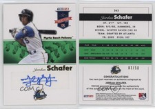 2008 TRISTAR PROjections Green Auto /50 Jordan Schafer #343 Auto