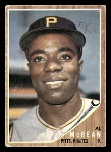 1962 Topps AL McBEAN #424 FR Pittsburgh Pirates - Picture 1 of 2