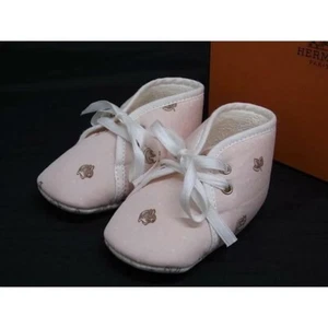 Hermes Baby First Shoes 100% cotton Pink - Picture 1 of 5