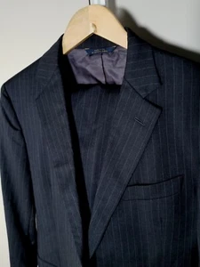 Brooks Brothers Fitzgerald anthrazit grau gestreift 2tlg Anzug Jacke 43R Hose 37W - Bild 1 von 13