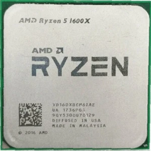AMD Ryzen 5 1600X R5-1600X 3.6GHz 6Core 12Thr 95W Socket AM4 CPU Procesadores - Imagen 1 de 1