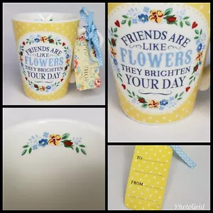 History and Heraldry H&H Friends Are Like Flowers Coffee Cup Mug Gift - Picture 1 of 9