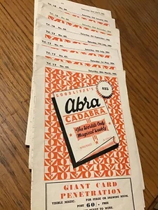 Lotto di 8 riviste Abra Cadabra Magic settimanali 1954 buone condizioni - Foto 1 di 3