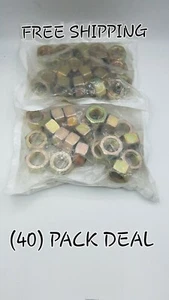 3/4-10 Grade 8 Hex Nuts - Yellow Zinc Plated - Coarse Thread (40) PACK Free🚢 - Picture 1 of 3