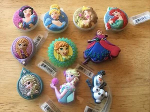 FROZEN BELLE ARIEL ANNA ELSA OLAF AUTHENTIC JIBBITZ SHOE CHARM CROCS HOLES - Picture 1 of 21