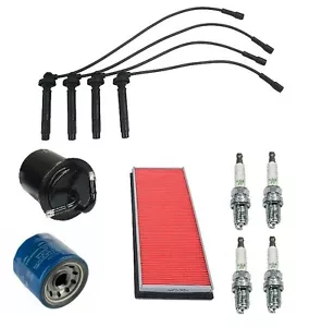 Tune Up KIT Spark Plugs & Filters & Wire Set Premium for Subaru Legacy 99-02 - Picture 1 of 5