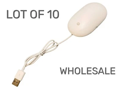 Viel 10 Original Apple Mighty Maus MB112LL/B Optisch Verkabelt Maus A1152 Weiß - Bild 1 von 4