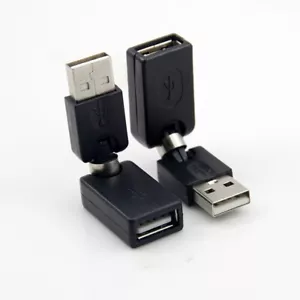 2 USB2.0 Male to Female Flexible Swivel Twist Angled 360Degree extension Adapter - Picture 1 of 1