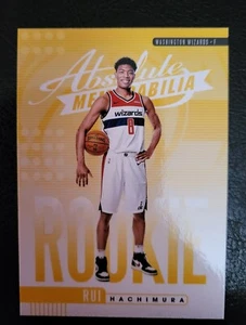 2019-20 Absolute Memorabilia Rookies Yellow #8 Rui Hachimura RC Rookie - Picture 1 of 2