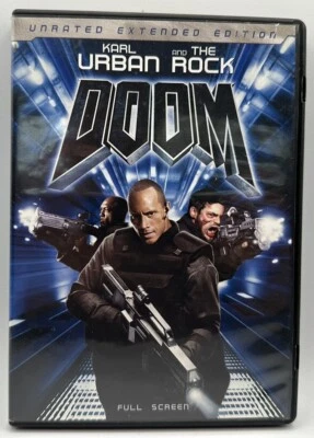 Doom DVD Full-Screen Unrated Extended Edition Karl Urban The Rock Raz Adoti 2006 - Image 1 of 3