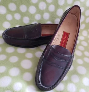 Mens COLE HAAN Burgundy Penny Loafer Dress Shoes, size 10 D - Picture 1 of 3