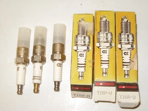 Three (3) Spark Plugs-U-groove, Conventional. ND DENSO # 5029, T16R-U - Picture 1 of 1
