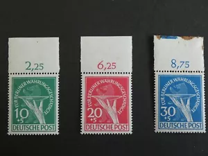 Deutschland Berlin MiNr 68 - 70 - Für Berliner Währungsgeschädigte - postfrisch - Bild 1 von 2