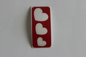 Three Hearts Glitter Tattoo Stencils - 20 piece pack - Picture 1 of 2