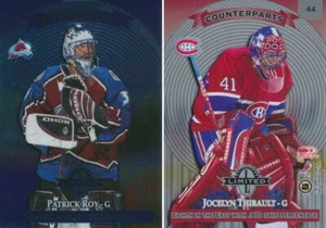 1997-98 Donruss Limited #44 PATRICK ROY / JOCELYN THIBAULT - Avalanche Canadiens - Bild 1 von 1