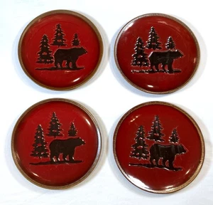 Home Studio Woodland Piatti 11" Orso Rosso Cabina Loggia Rustico - Foto 1 di 6