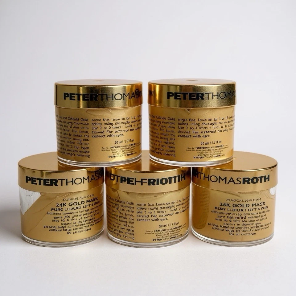 Peter Thomas Roth 24K Gold Mask Pure Luxury Lift & Firm 1.7 oz – 5 Pack Lot - Image 1 of 1