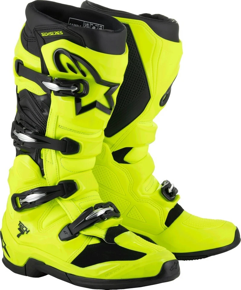 BOTAS ALPINESTARS TECH 7 AMARELO FLUO/PRETO 12 - Imagem 1 de 1