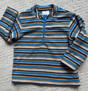 Hanna Andersson Quarter Zip Stripe Fleece Gr. 100 cm / 4 Youth - Bild 1 von 4