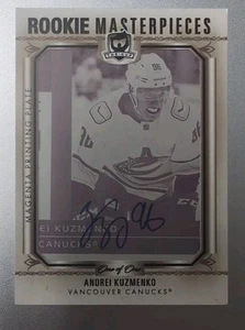 Andrei Kuzmenko 2023-24 Upper Deck The Cup Rookie Printing Plate Auto 1/1 - Imagen 1 de 2