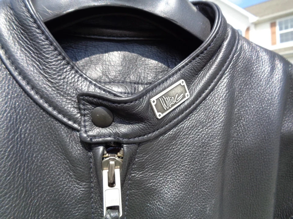 Chaqueta convertible de cuero negra Harley Davidson Willie G talla XL PARA HOMBRE ~ ¡NUEVA! Foto 1 de 1