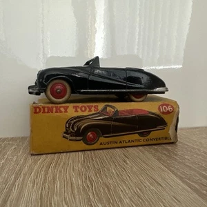 DINKY TOYS 106 Austin Atlantic Convertible In Black - Picture 1 of 14