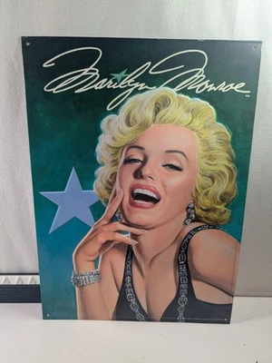Marilyn Monroe Metal Tin Sign Wall Art Vintage Style Hollywood Glam Decor - Image 1 of 2