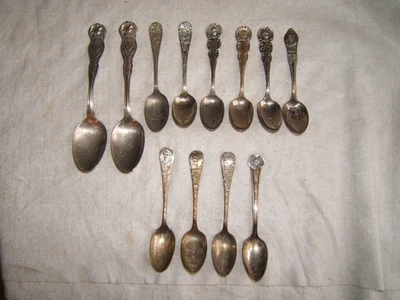 гражданская война gar span am war world s fair сша патриотический посеребренные ложки старый - Изображение 1 из 4