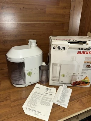 Extractor Exprimidor Automático Braun Hecho en Alemania Modelo MP80 Limpio y Probado Foto 1 de 4