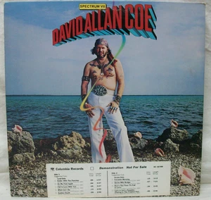 1979 David Allan Coe "Spectrum VII" LP Vinyl Record NM Promo White Label KC35789 - Picture 1 of 2