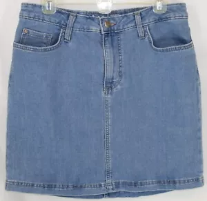 Pantalones cortos elásticos Lee para mujer 12 calce regular 5 bolsillos tiro medio azul 32 pulgadas cintura - Imagen 1 de 6