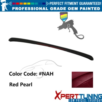 For 13-15 Nissan Altima Sedan OE ABS Painted #NAH Red Pearl Trunk Spoiler W/LED Foto 1 de 4