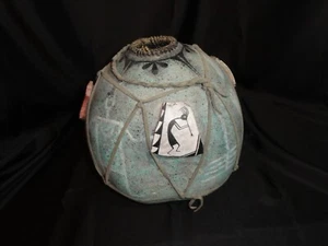 Indianer GEFÄSS künstlerische Kreation SIGNIERT Ralph Aragon HANDBEMALT 10" - Bild 1 von 12