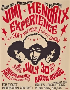 NEW Jimi Hendrix Experience Concert Tour Poster Print Art Canvas Music - Picture 1 of 3