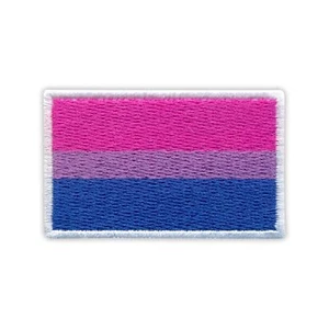 Bi Flagge - Bisexuell Stolz Flagge Aufnäher / Abzeichen Bestickt - Picture 1 of 1