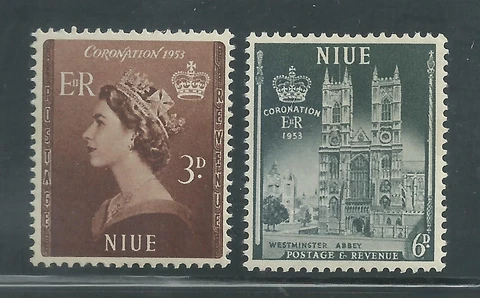 Niue Scott # 104-105 MH Elizabeth II Coronation Cover