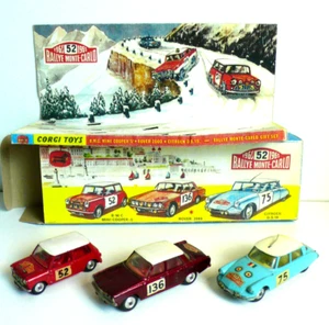 CORGI-TOYS COFFRET "RALLYE MONTE-CARLO" 52 1/43ème BON ÉTAT BOITE COPIE - Imagen 1 de 20