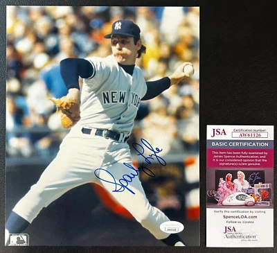 Sparky Lyle Signed 8x10 Color Photo JSA w/COA Pitcher MLB New York Yankees NICE! - Image 1 of 4