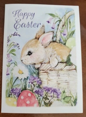 Tarjeta de felicitación de Pascua Susan Winget con sobre, sin usar Foto 1 de 3